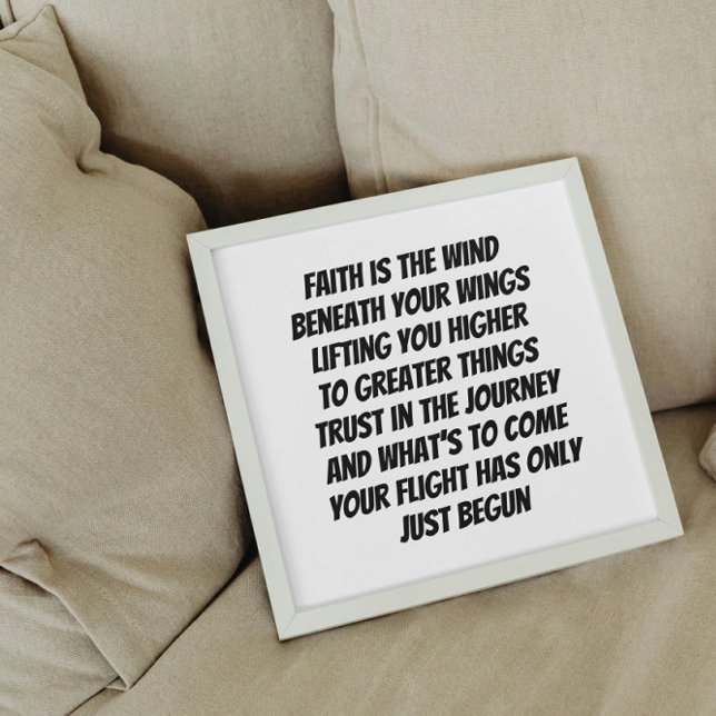 Poster Asas da Fé inspiração mini poema (Criador carregado)