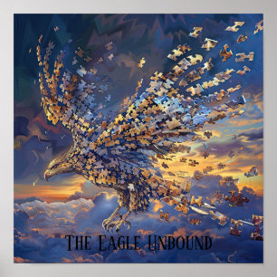 Poster Asas da Quebra-cabeça de Águia Eólica