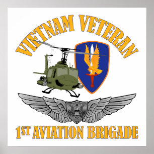 Póster Asas da tripulação aéreo do veterano de Vietnam