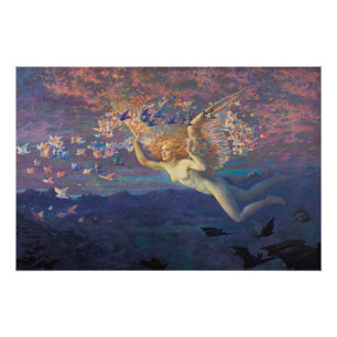 Póster Asas de Edward Robert Hughes da manhã CC0798