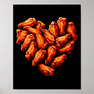 Poster Asas De Frango São Meu Coração De Valentim Engraça