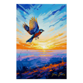 Póster Asas Douradas ao Nascer do Sol