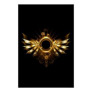 Póster Asas steampunk