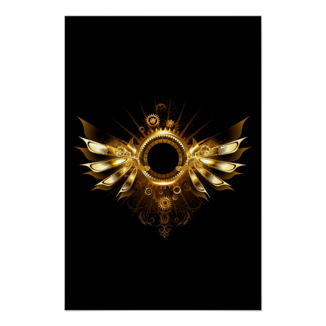 Póster Asas steampunk (Frente)