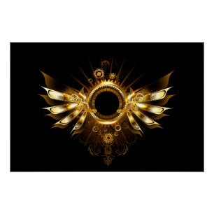 Póster Asas steampunk