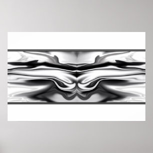 Póster Ascensão - abstrato de anjo cromo