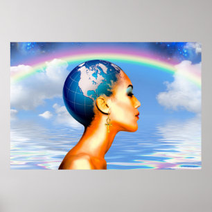 Póster Ascensão da Rainha Mãe Terra - 36" x 24"