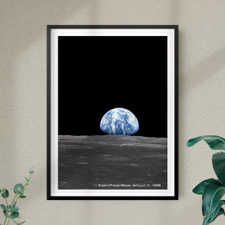 Poster Ascensão da Terra sobre a Lua, Apolo 11, 1969