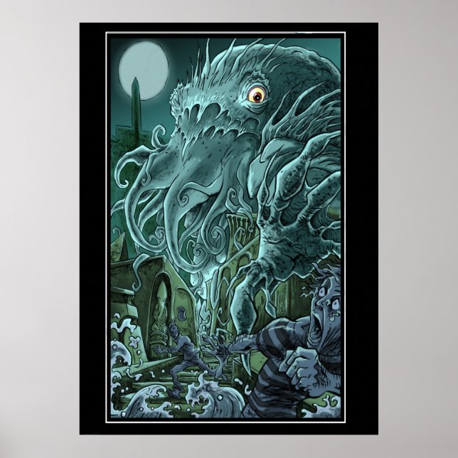 Póster Ascensão de Cthulhu (Frente)