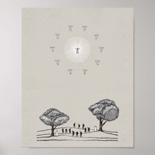 Poster Ascensão de Jesus - Mão Direita da Arte Bíblia de  (Frente)