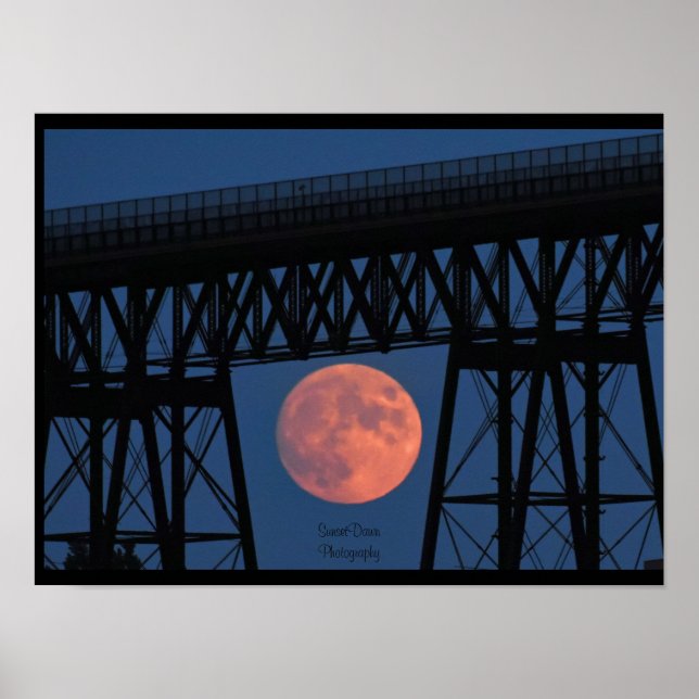 Poster Ascensão de lua sob a ponte Walkway (Frente)