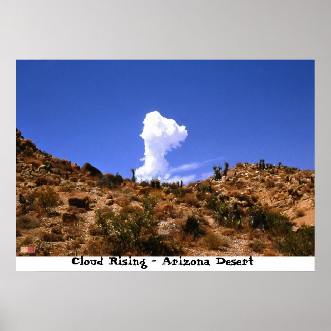 Poster Ascensão de nuvens - Deserto de Arizona (Frente)