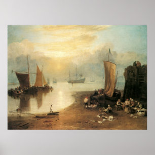 Póster Ascensão do Sol através de vapor por Joseph Turn