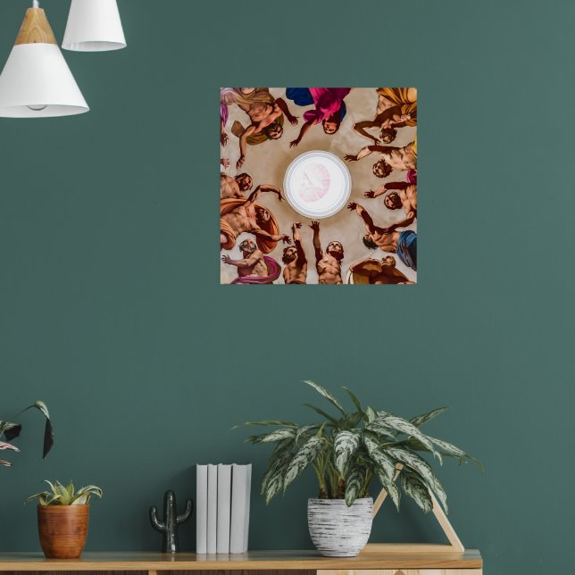 Poster Ascensão em Pedra: Teto Barroco Siciliano de Di (Sala de Estar 1)