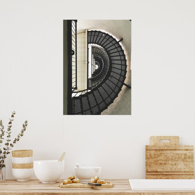 Poster Ascensão Espiral - Farol de St. Augustine (Cozinha)