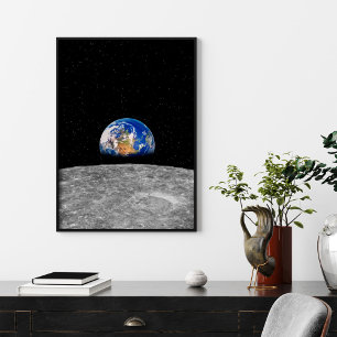 Poster Ascensão planetária sobre a Lua