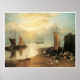 Póster Ascensão solar por vapor, J. M. W. Turner