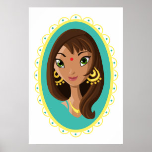 Poster Asha a beleza indiana