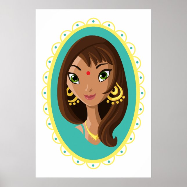 Poster Asha, a Beleza Indiana (Frente)