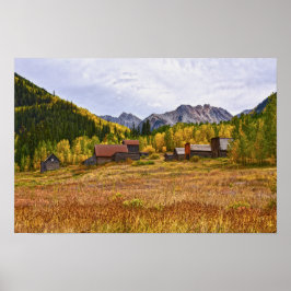 Poster Ashcroft, Cidade Fantasma de Mineração do Colorado
