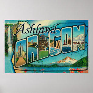 Póster Ashland, Oregon - grandes cenas da letra