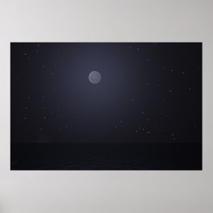 Póster Ashnight com estrelas