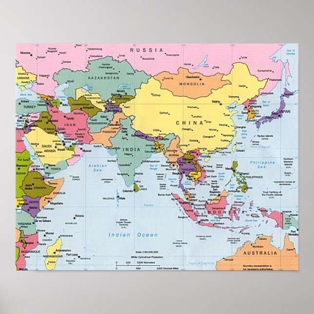 Poster - Ásia (Frente)