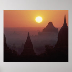 Póster Ásia, Birmânia (Mianmar), Pagan (Bagan) O templo