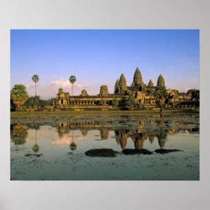 Póster Ásia, Camboja, Siem Reap. Angkor Wat. 2