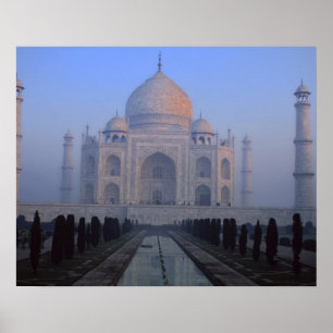Póster Ásia; Índia; Agra. Taj Mahal.