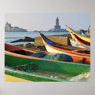 Póster Asia, India, Tamil Nadu, Kanniyakumari 2