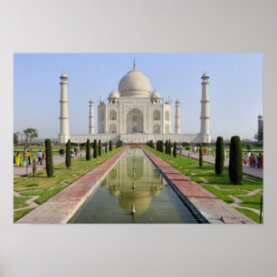 Póster Ásia, Índia, Uttar Pradesh, Agra. O Taj