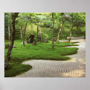 Póster Ásia, Japão, Fukuoka, Dazaifu, Templo de Komyoji