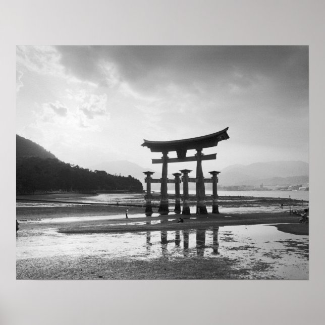 Póster Ásia, Japão, Myajima. Torri Gate (Frente)