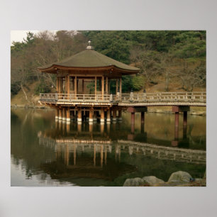 Póster Ásia, Japão, Nara, Templo em Nara