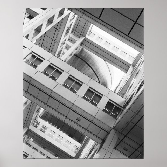 Poster Ásia, Japão, Tóquio. Fuji TV Building, Odaiba (Frente)