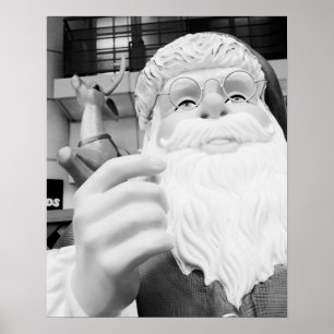 Póster Ásia, Japão, Tóquio. Papai Noel em Ikebukuro