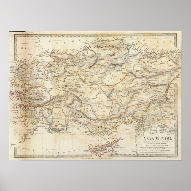 Póster Ásia Menor Antigo (Frente)