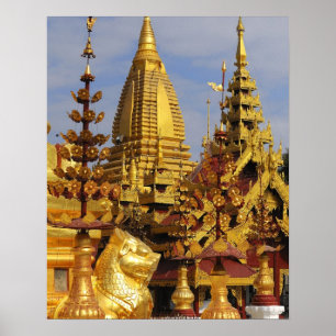 Póster Ásia, Mianmar (Birmânia), Bagan (Pagan). A Shwe 