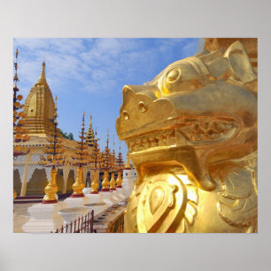 Poster Ásia, Mianmar (Birmânia), Bagan (Pagan). O Shwe 4