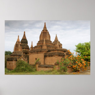 Poster Ásia, Mianmar (Birmânia), Bagan Pagan). Vários