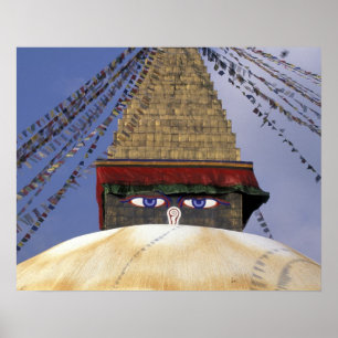 Póster Ásia, Nepal, Catmandu. Boudhanath Stupa.2