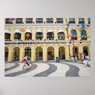 Póster Ásia, Nordeste Asiático, China, Macau, Macau, Maca