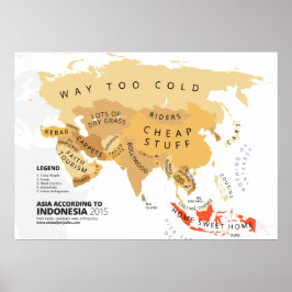 Póster Ásia Segundo a Indonésia