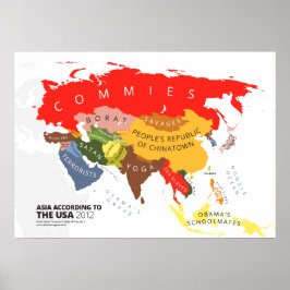 Póster Ásia Segundo os EUA