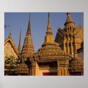 Póster Ásia, Tailândia, Bangkok, Wat Po, a cidade mais 