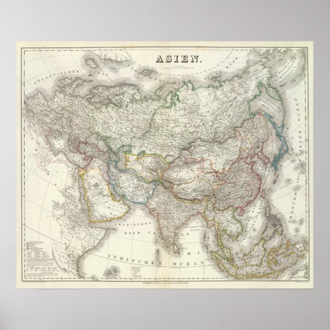 Póster Asiático - Ásia (Frente)