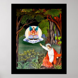 Póster Asiático Jesus Art Nouveau