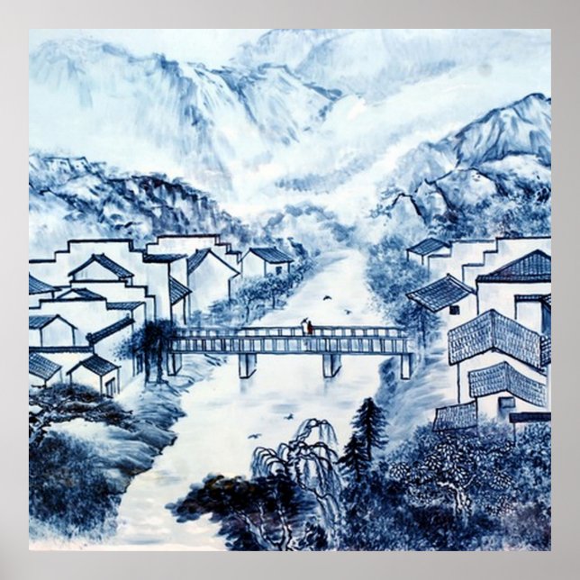 Poster asiatisches Design (Frente)