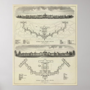 Poster Asilo Sanitário do Estado do Kansas